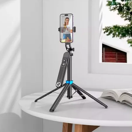 Cuadripode Baston Selfie Aluminio Disparador Bluetooth 180cm 360° P515