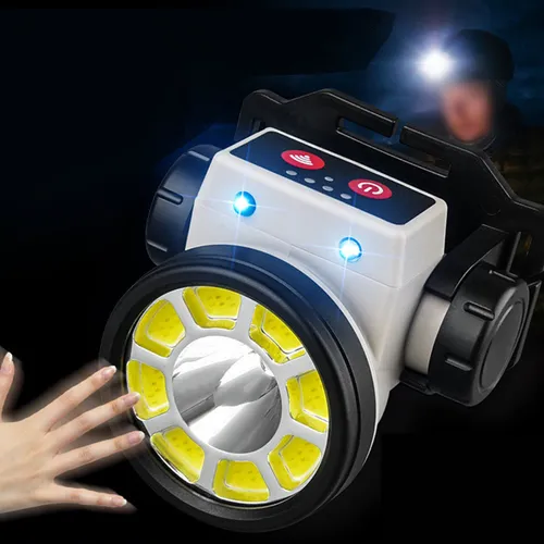 Linterna Minera Recargable Usb Led con Sensor de Movimiento LY-004