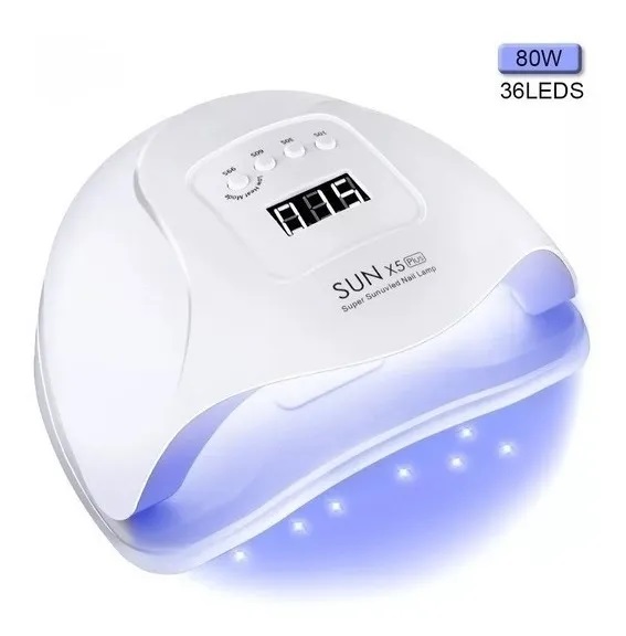 Cabina Led Secador de Uñas 180w 36Led / Uv Sun 5xPlus