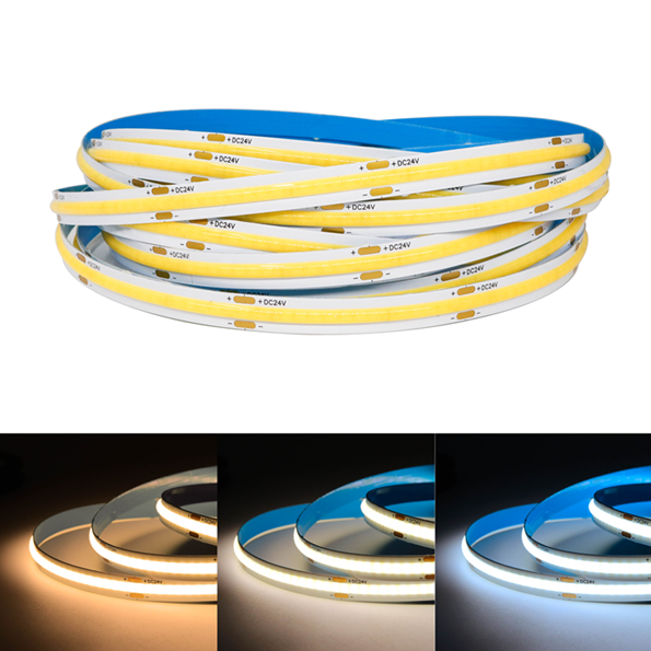 Tira Led Cob Blanco Neutro Flexible 220v 10m x 8mm (240led)