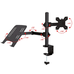 Soporte para Escritorio Dual Monitor o Tv y Notebook de 13" a 32" ZJ-K7902