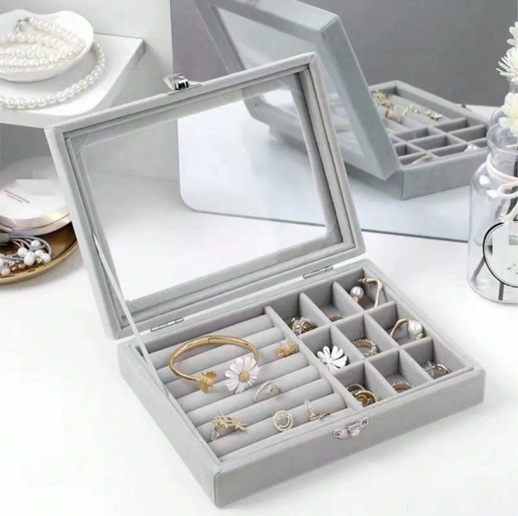 Caja Organizadora para Joyas con Espejo LD-1016 (20x15x5cm)