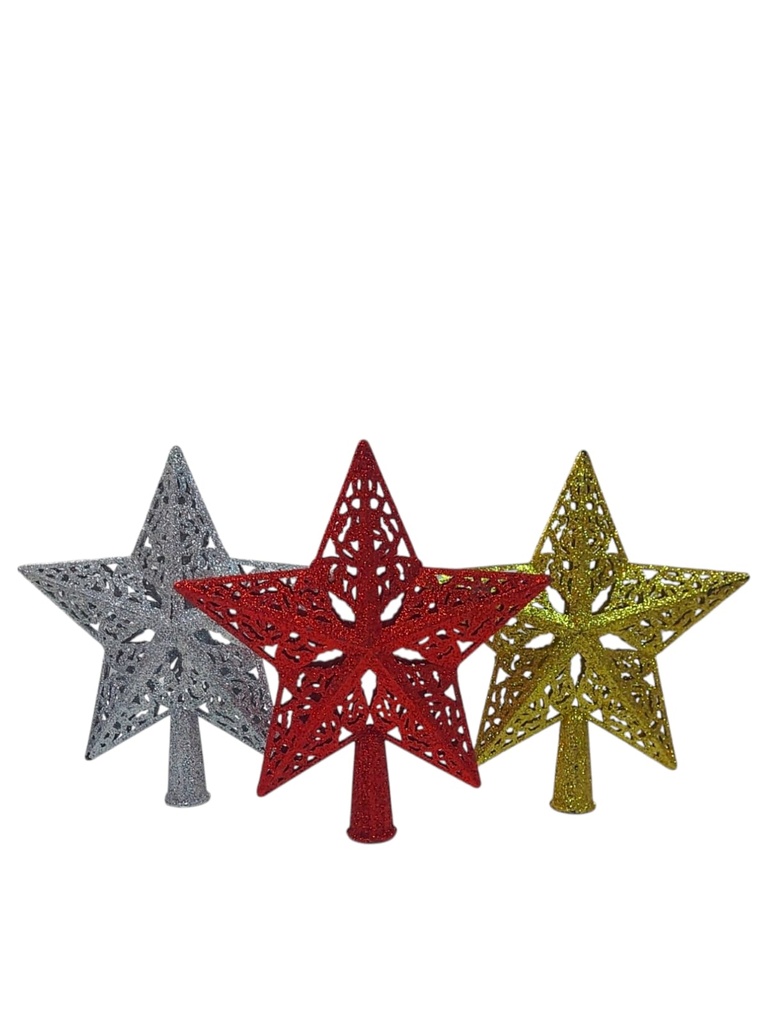 ADORNO PUNTAL ESTRELLA CON BRILLOS (L185-25-23)