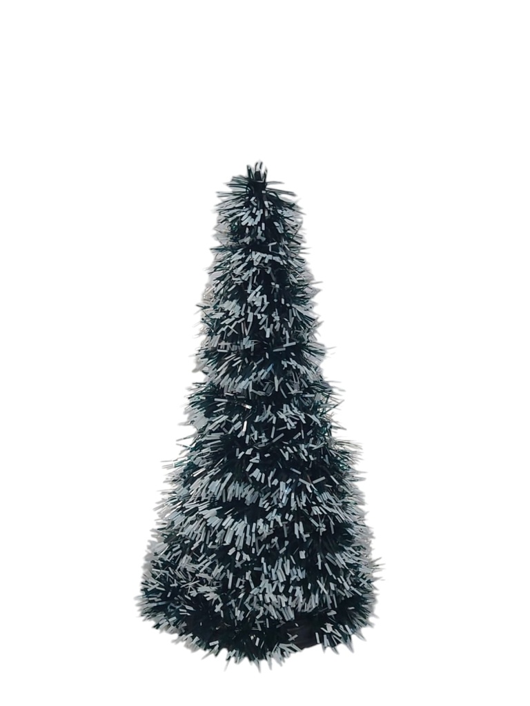 ARBOL CONO VERDE NEVADO 24CM (L157-25-1)