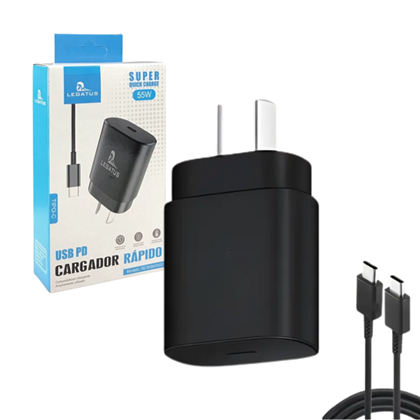 Kit Cargador 2 en 1 Legatus PD 55W Lightning