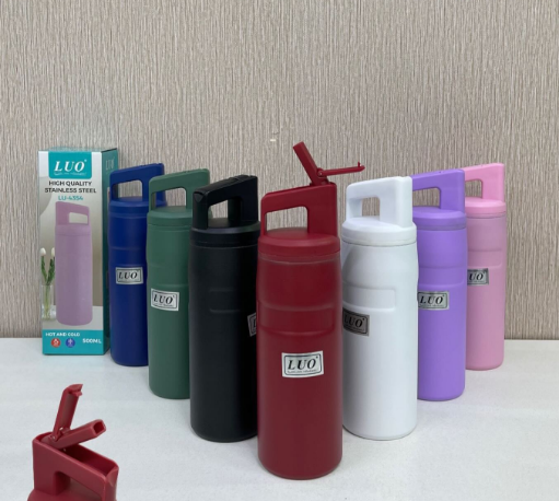 Botella Termica Acero inoxidable Pico Revatible 500ml (Verde) LU-4354