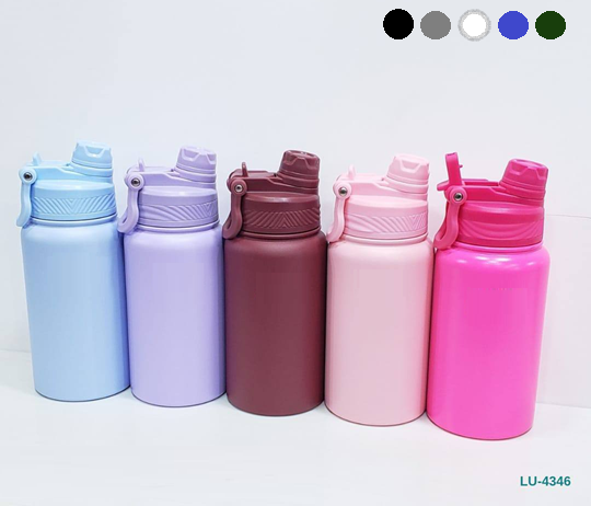 Botella Termica Acero inoxidable Doble Pico 650ml (Verde) LU-4346