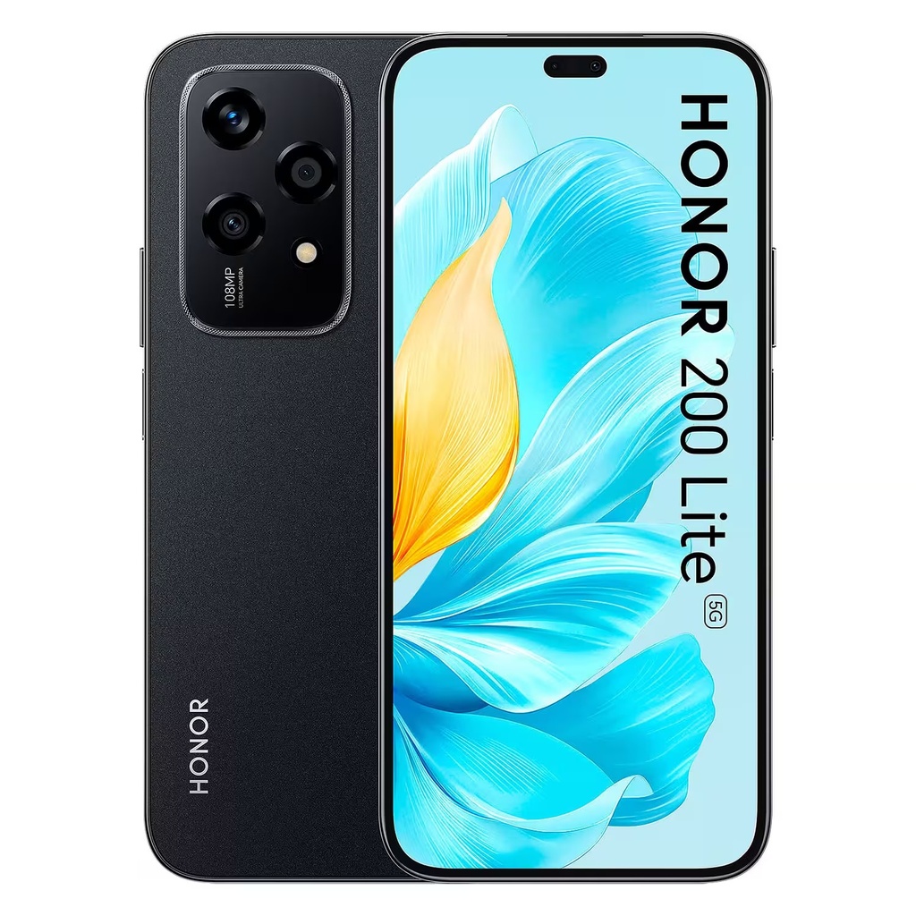 Smartphone Honor 200 Lite 5G LLY-NX1 256GB 8GB RAM Dual SIM Pantalla 6.7" - Negro