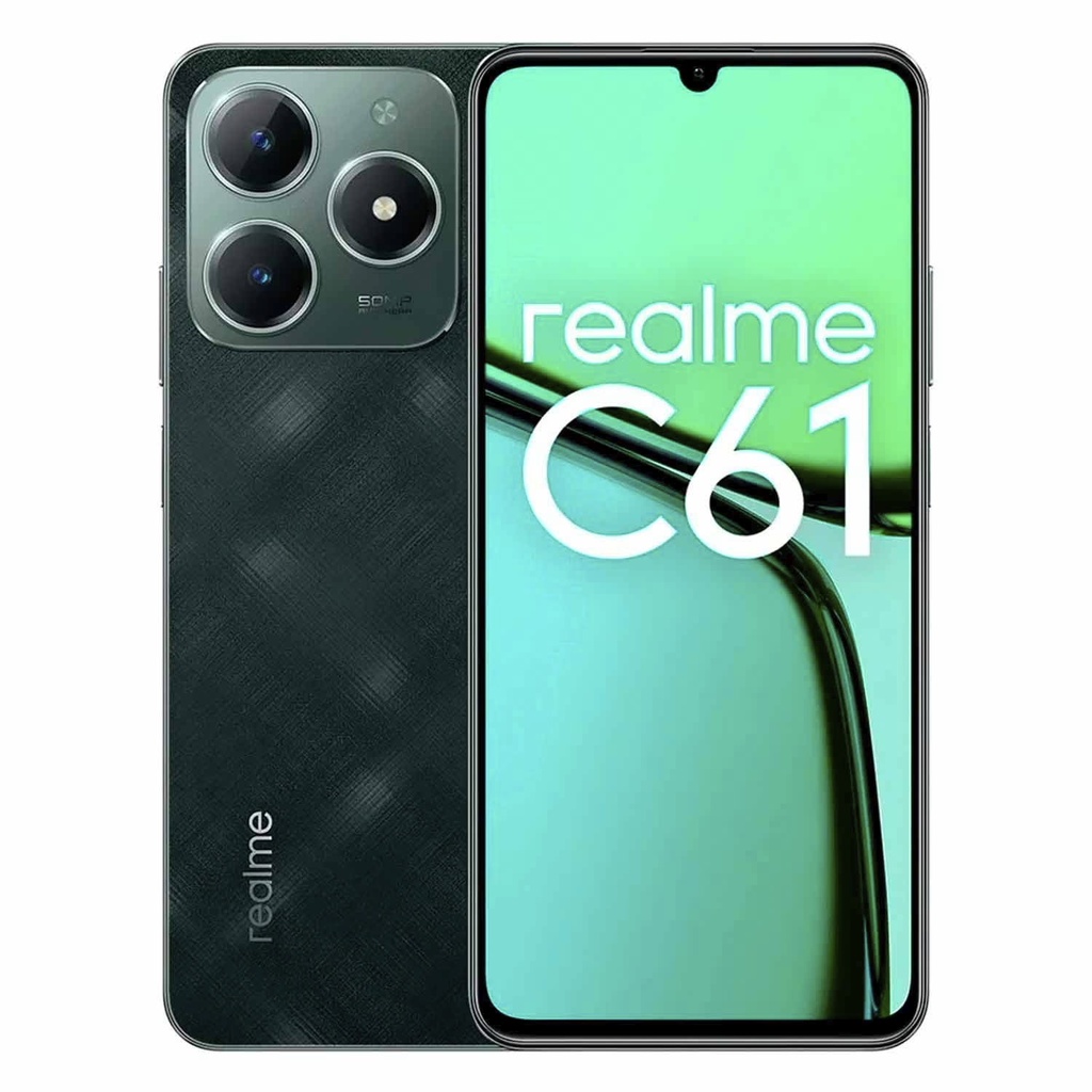 Smartphone Realme C61 RMX3930 128GB 6GB RAM Dual SIM Pantalla 6.74" - Verde (Anatel)