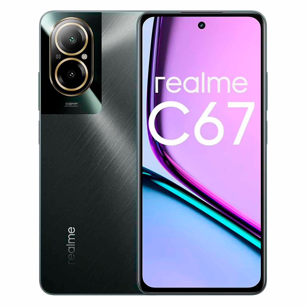 Smartphone Realme C67 RMX3890 256GB 8GB RAM Dual SIM Pantalla 6.72" - Negro