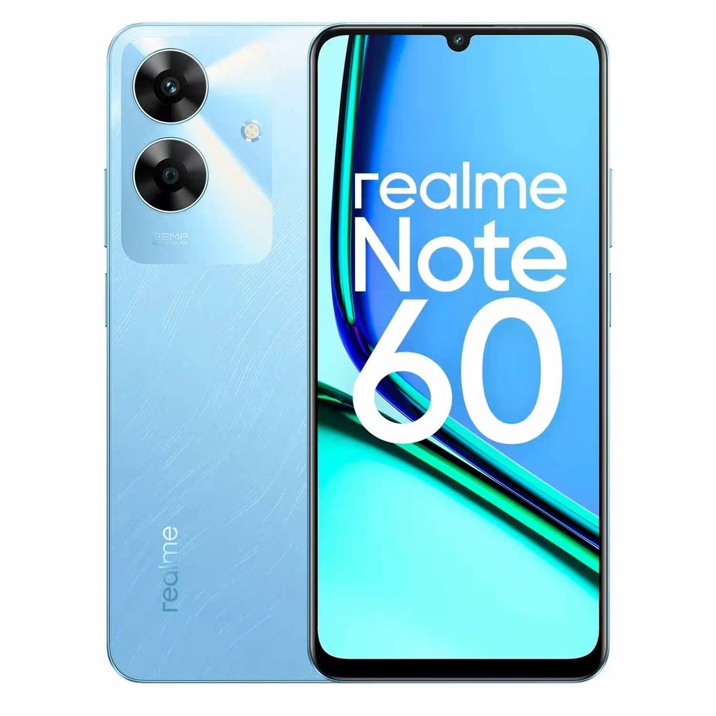 Smartphone Realme Note 60 RMX3933 128GB 4GB RAM Dual SIM LTE Pantalla 6.74" - Azul (Anatel)
