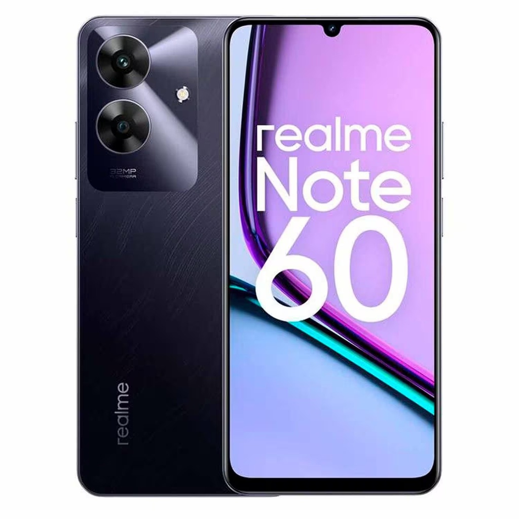 Smartphone Realme Note 60 RMX3933 256GB 4GB RAM Dual SIM LTE Pantalla 6.74" - Negro (Anatel)