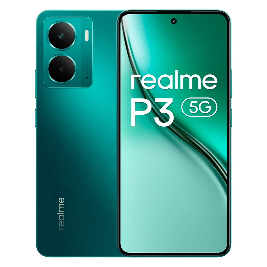 Smartphone Realme P3 RMX5079 5G 256GB 8GB RAM Dual SIM Pantalla 6.67" - Verde (Caja Slim)