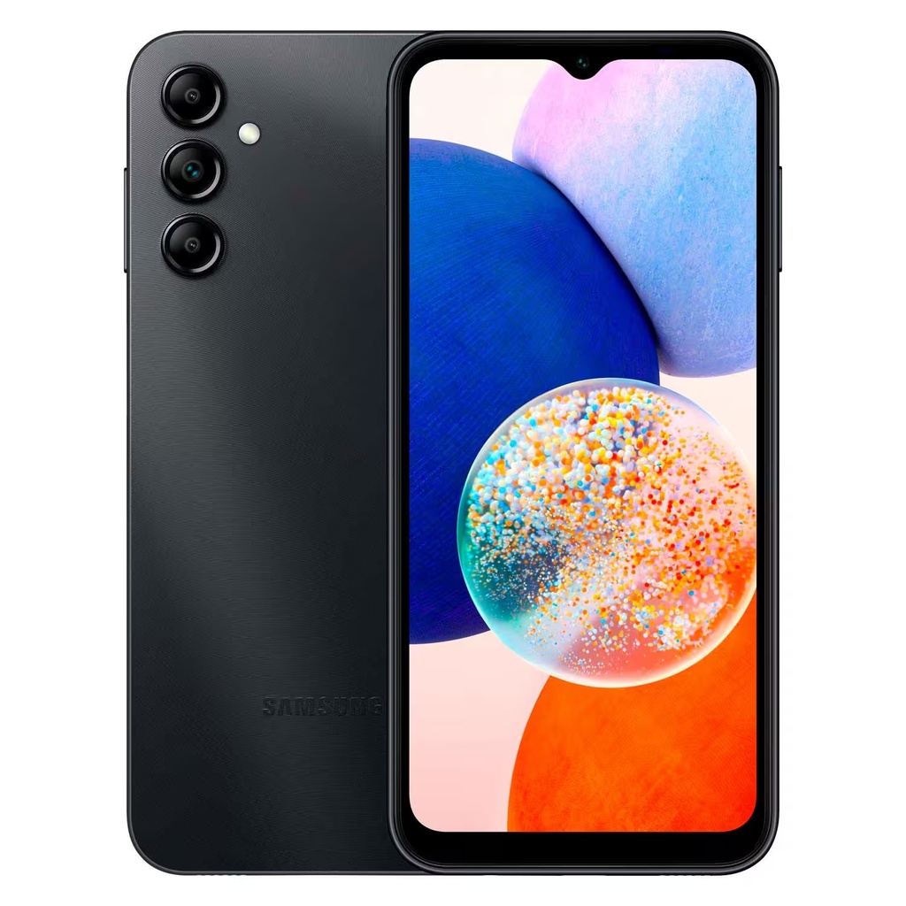 Smartphone Samsung Galaxy A14 SM-A145P 128GB 4GB RAM Dual SIM Pantalla 6.6" - Negro (Caja Slim)
