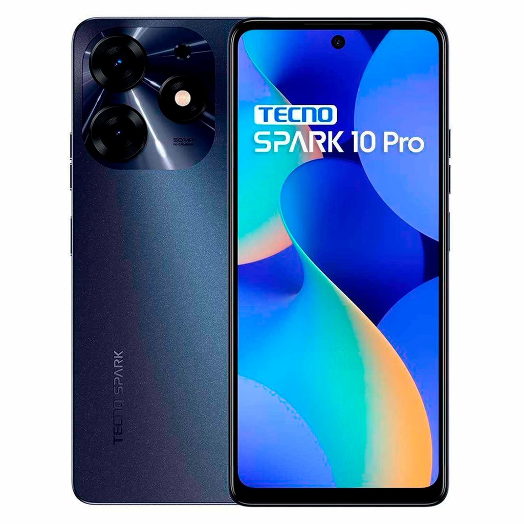 Smartphone Tecno Spark 10 Pro K17 256GB 8GB RAM Dual SIM Pantalla 6.8" - Negro