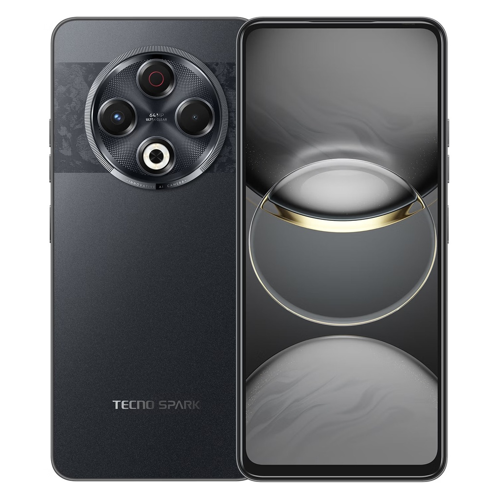 Smartphone Tecno Spark 30 KL6 256GB 8GB RAM Dual SIM Pantalla 6.78" - Negro