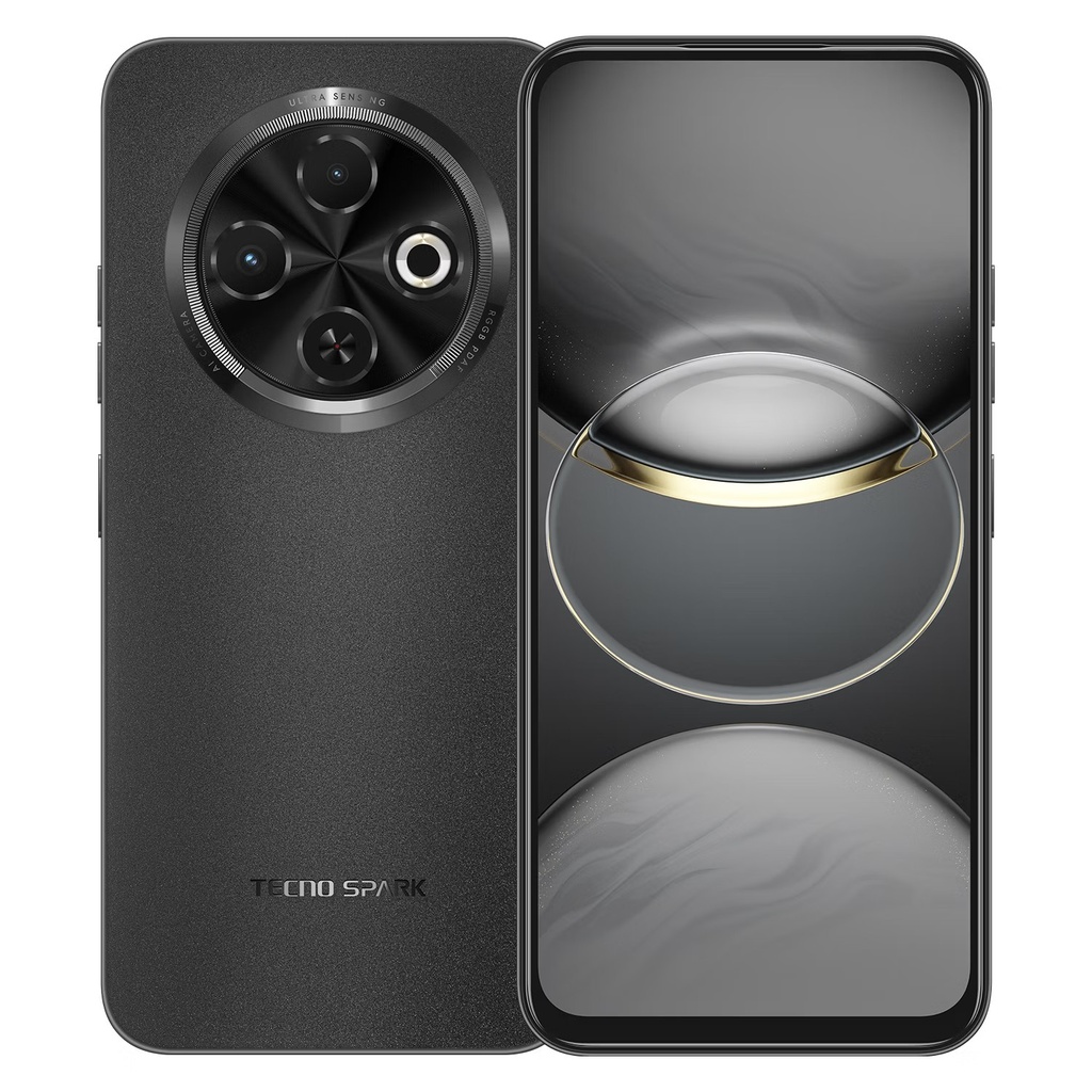 Smartphone Tecno Spark 30C KL5 128GB 4GB RAM Dual SIM Pantalla 6.67" - Negro (Anatel)