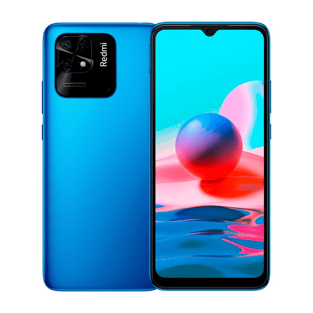 Smartphone Xiaomi Redmi 10C Global 128GB 4GB RAM Dual SIM Pantalla 6.71" - Azul