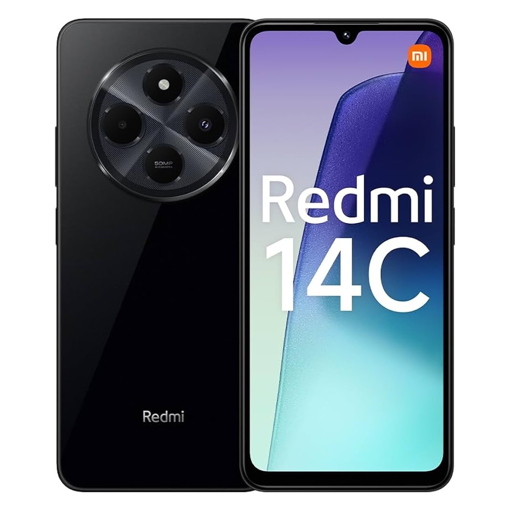Smartphone Xiaomi Redmi 14C Global 128GB 4GB RAM Dual SIM Pantalla 6.88" - Negro (Sello Pequeño)