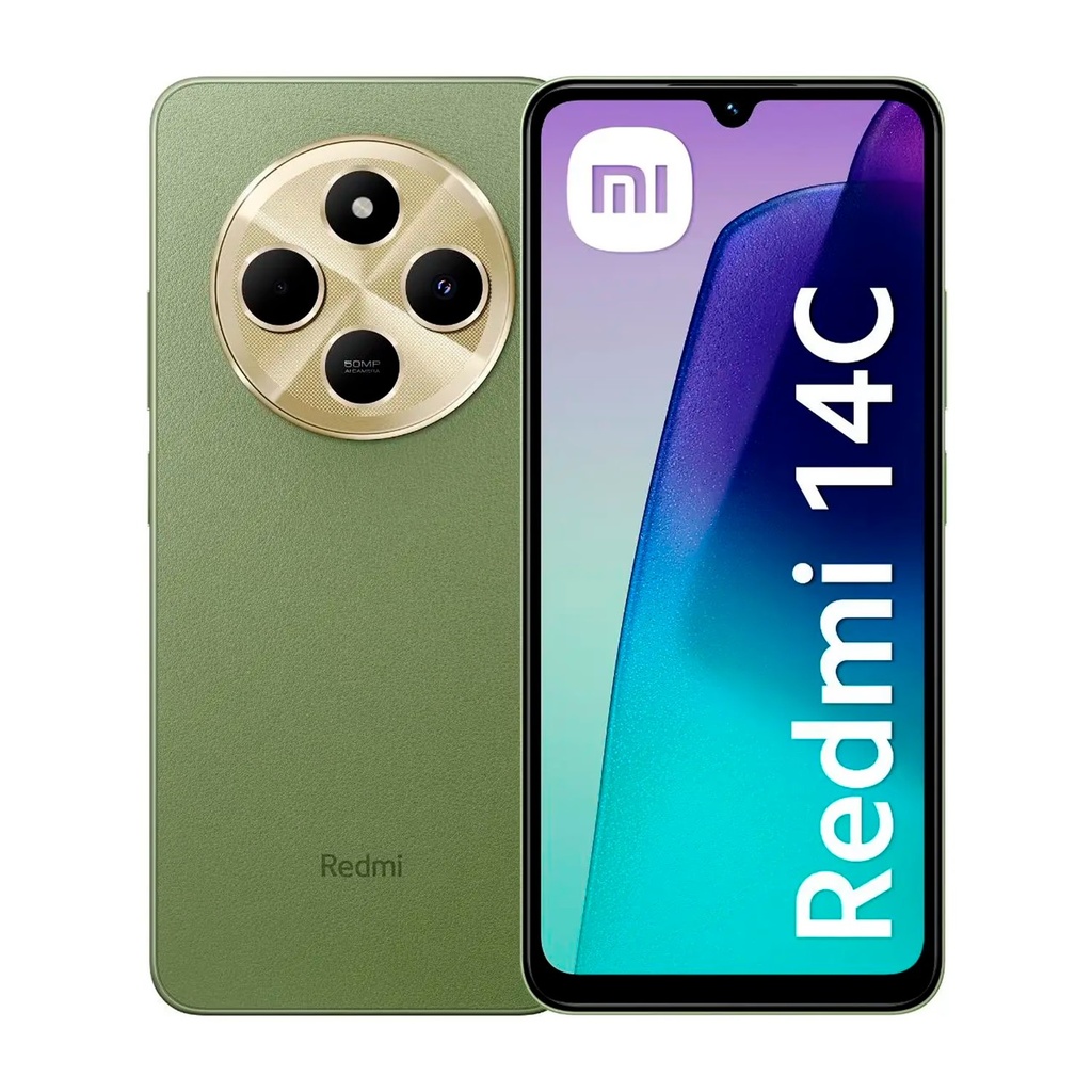 Smartphone Xiaomi Redmi 14C Global 128GB 4GB RAM Dual SIM Pantalla 6.88" - Verde (Sello Pequeño)