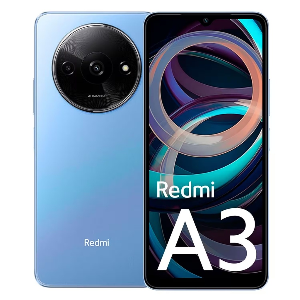 Smartphone Xiaomi Redmi A3 Global 64GB 3GB RAM Dual SIM Pantalla 6.71" - Azul