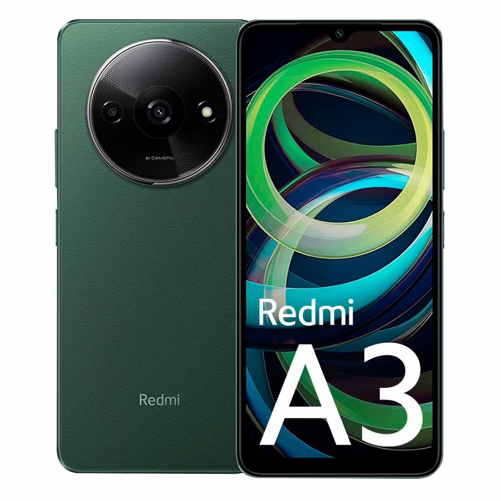 Smartphone Xiaomi Redmi A3 Global 64GB 3GB RAM Dual SIM Pantalla 6.71" - Verde
