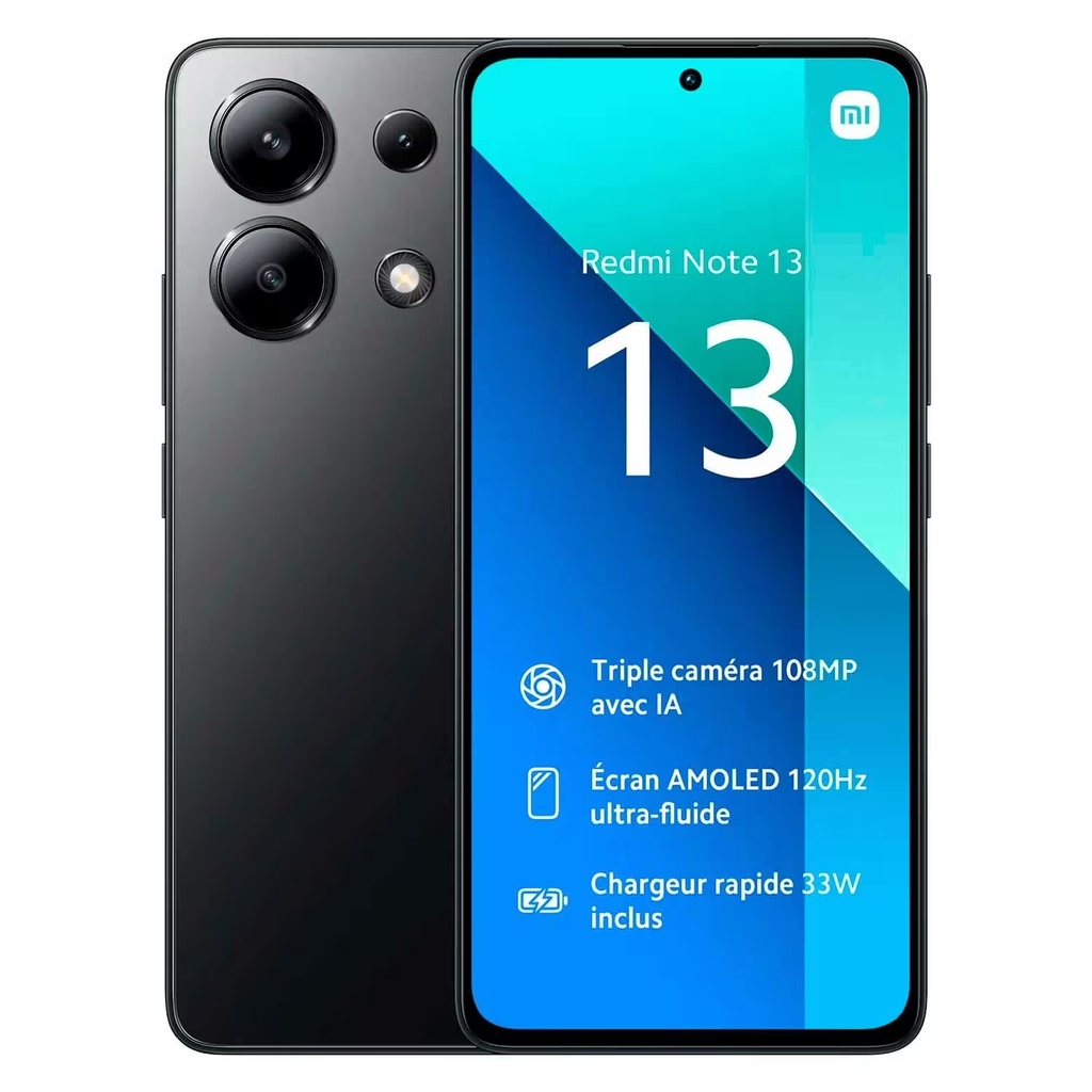 Smartphone Xiaomi Redmi Note 13 Global 128GB 6GB RAM Dual SIM Pantalla 6.67" - Negro (Caja Dañada) (Sello Pequeño)