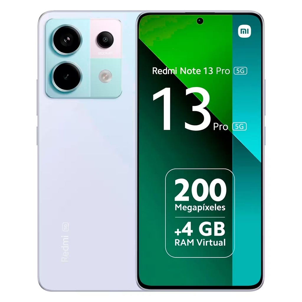 Smartphone Xiaomi Redmi Note 13 Pro 5G Global 256GB 8GB RAM Dual SIM Pantalla 6.67" - Púrpura