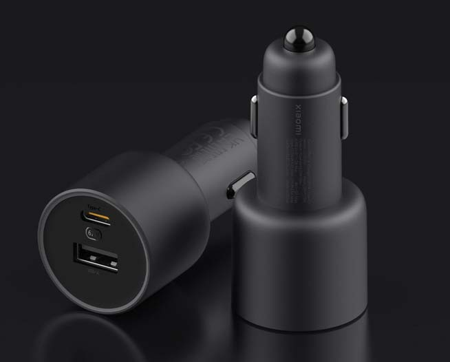 Cargador Xiaomi 12v 67W Usb A + Usb C ORIGINAL