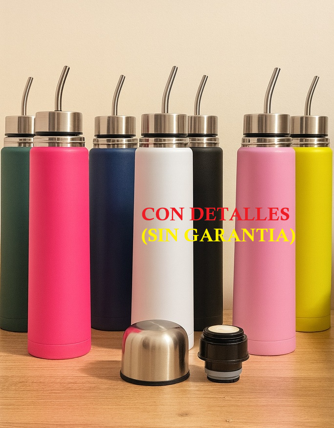 Termo + Mate Listo 2 en 1 de Acero 500ml Negro (CON DETALLES)