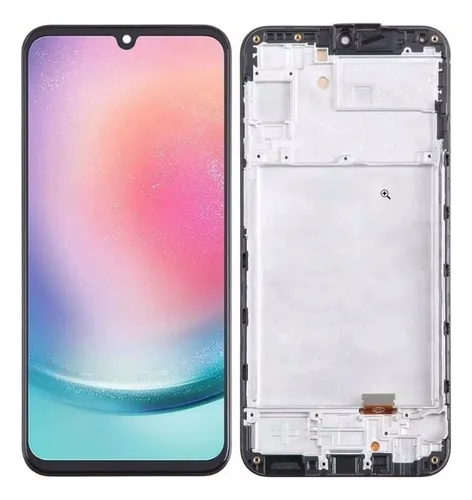 Modulo Samsung A24 4G con marco negro (OLED Small Size)