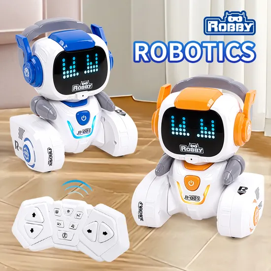 Robot Robby Inteligente Recargable con Control a Pila AAA x2 (no incluidas)