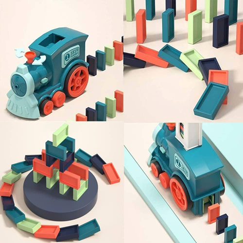Tren Domino Automatico Luz y Sonido 60pcs