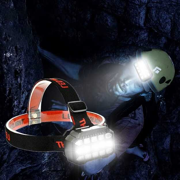 Linterna Minera Recargable Usb 15 Led (4 modos) SQ-818