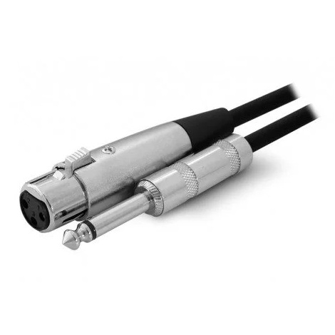 Cable Canon Hembra a Plug 6.35 mono 5m