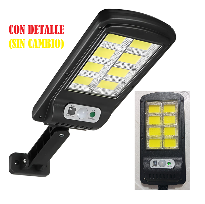 Luminaria Led Solar con Sensor y Control 2098 (Trizada, no efecta funcionamiento)