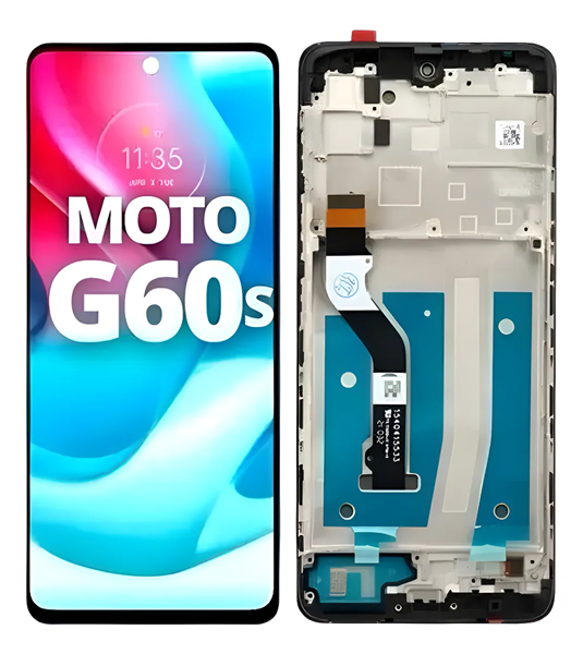 Modulo Motorola Moto G60s con marco negro (ORIG)