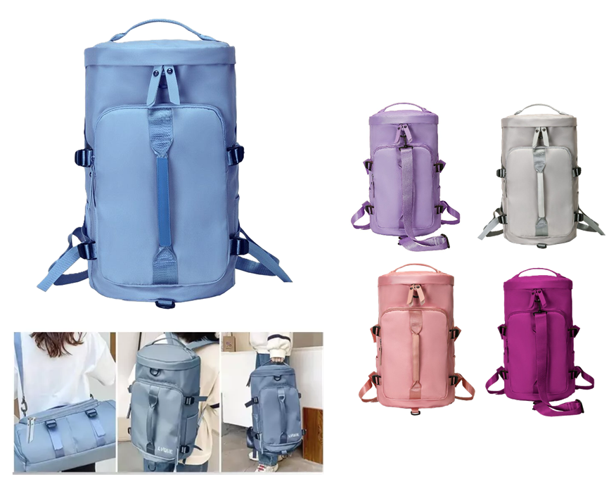 Mochila Bolso de Viaje Multiusos Impermeable (Lila)