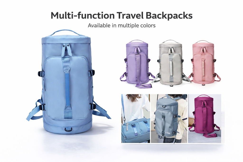 Mochila Multiusos Impermeable (Violeta)