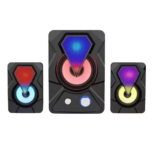Home Theater Subwoofer USB 2.1 RGB E-1306