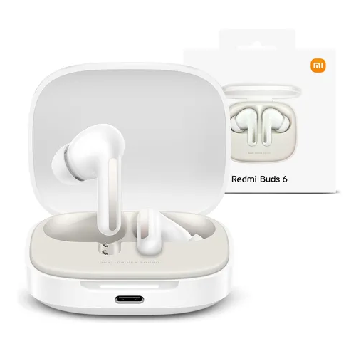 Auricular Bluetooth 5.4 Doble Xiaomi Redmi Buds 6 con Base Cargadora