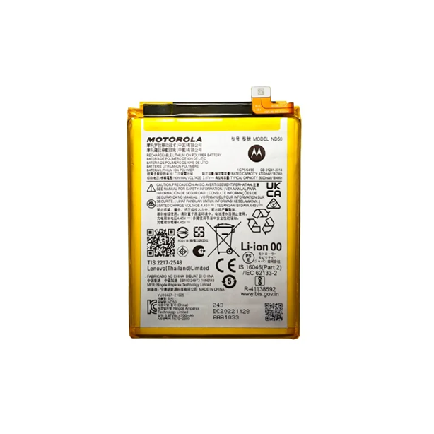 Bateria Motorola Moto G42 Xt2233 / G62 Xt2223 ND50 Original (SERVICE PACK)