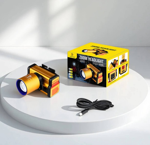 Linterna Minera Recargable Power Bank con Regulador de Intensidad y Zoom