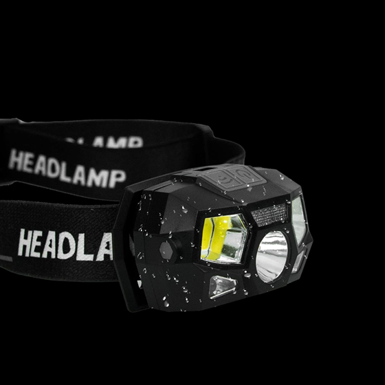 Linterna Minera Recargable Led 6 Modos + Cob + Luz Roja Sensor de Movimiento LN682