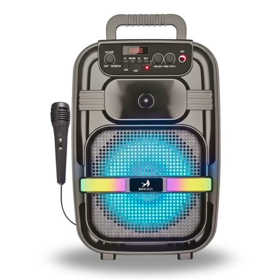 Parlante Portatil 8" BT Karaoke con Microfono Micro Sd Usb Aux Fm RS-8103