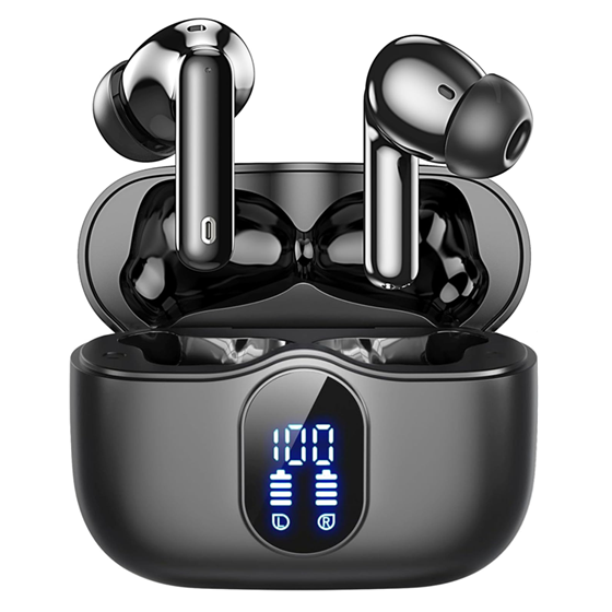 Auricular Bluetooth 5.4 Doble con Base Cargadora RW-Y375