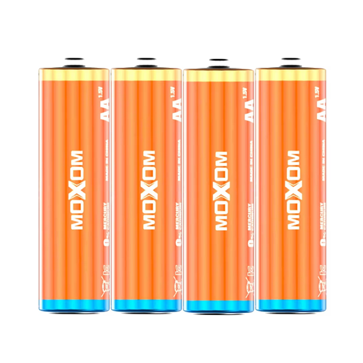 Pila Alcalina AA Moxom pack x4 1,5v