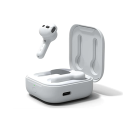 Auricular Bluetooth 5.2 Doble Amazon Echo Buds con Base Cargadora (ORIGINAL) Blanco