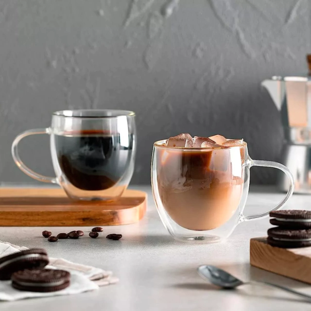 Taza Doble Vidrio Transparente 250ml