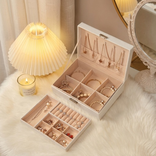 Caja Organizadora para Joyas con Llave (23x17x9cm)